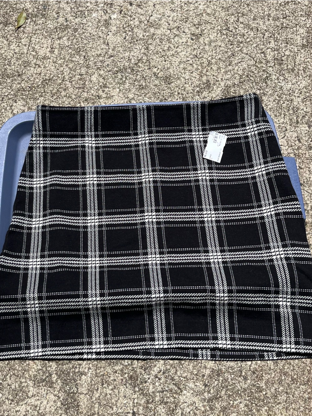 Talbots Black and White Plaid Women’s Skirt
